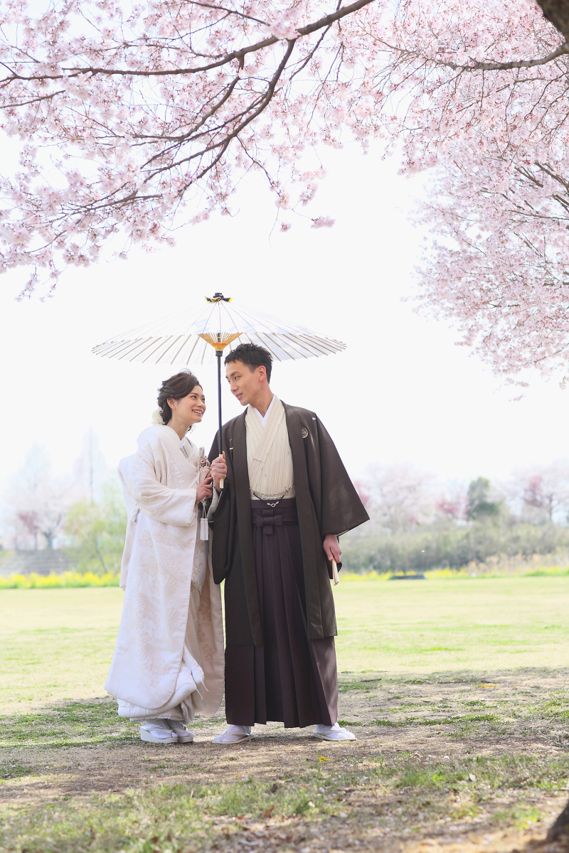 【桜プラン和洋装♡】和装ロケ+洋装はチャペル＆自然光スタジオで≪12頁20カットアルバム込◎》レタッチ済500カットデータ