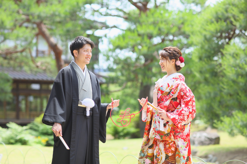 【日本庭園＆和室】和装1着《打掛追加料金ナシ◎》たっぷり90分撮影♡レタッチ済み300枚データ｜24頁アルバム込　6月撮影