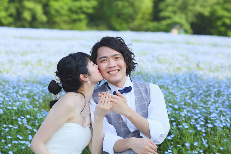 【ネモフィラ プラン♡】洋装1着｜300カットのレタッチ済み データ≪24頁フォトブックも込◎≫嬉しいセルフフォトタイム付き♪　