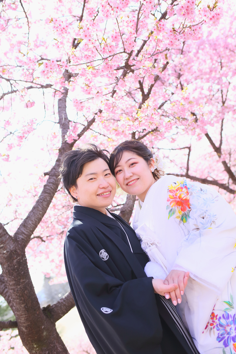 【桜プラン】【和装】300カット以上の全データ付き ~24頁フォトブックもセット♪ 打掛全品無料&肌着や足袋の用意も不要です~