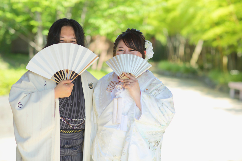 【7・8月限定】【ちょこロケ＆涼しいスタジオ撮影】和洋装｜レタッチ済みデータ350枚≪和装追加料金ナシ≫本格的挙式シーン撮影も☆