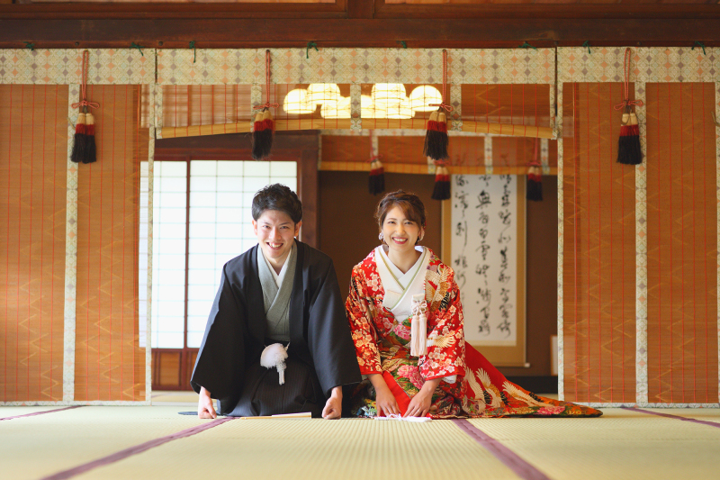 【臨江閣＆日本庭園】和装1着《打掛追加料金ナシ◎》たっぷり90分撮影♡レタッチ済み300枚データ｜24頁アルバム込　3～5月撮影