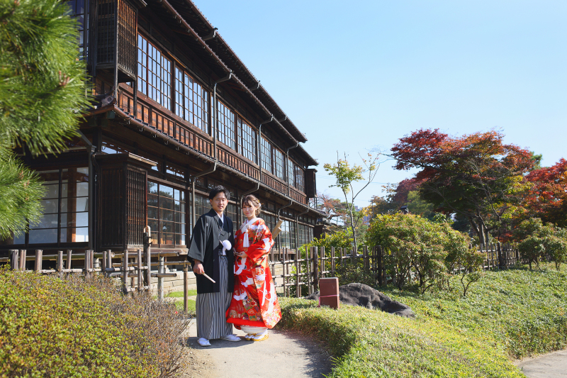 【臨江閣&日本庭園】和装1着《衣装追加料金ナシ◎》たっぷり90分撮影♡レタッチ済み300カットデータ&24ページアルバム付き