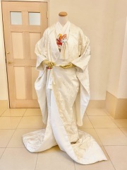 筥迫セット　琥珀色　花柄