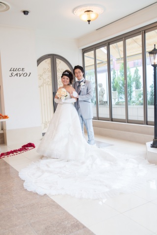 【館内ロケーション撮影】ロングトレーンが素敵なフォトウェディング☆