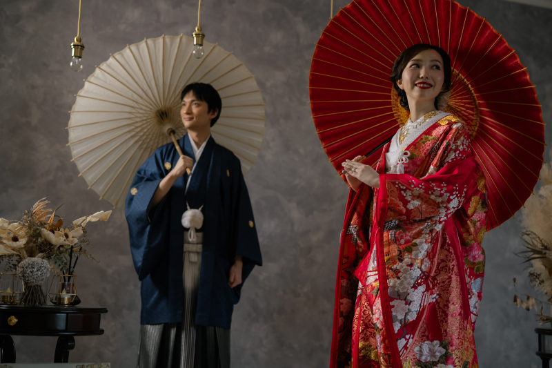 お二人の大切な思い出をお写真に♡和装洋装2点プラン
