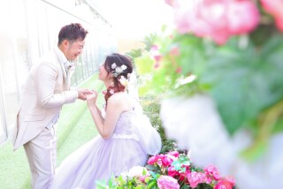 パープルドレスにお色直し♡洋装2点プラン