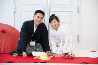 【館内ロケーション撮影】憧れの白無垢❤ウェディングドレスで輝くフォトウェディング