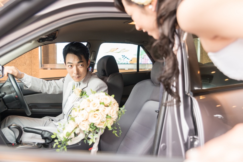 車内のショットも撮影！