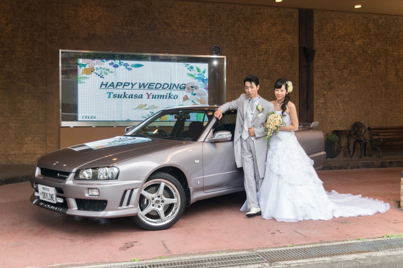 お二人の愛車と一緒に・・・