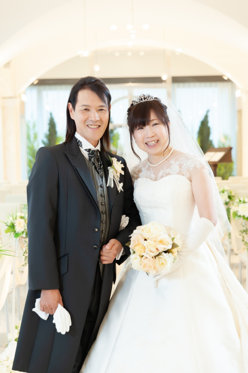 ウェディングドレスから