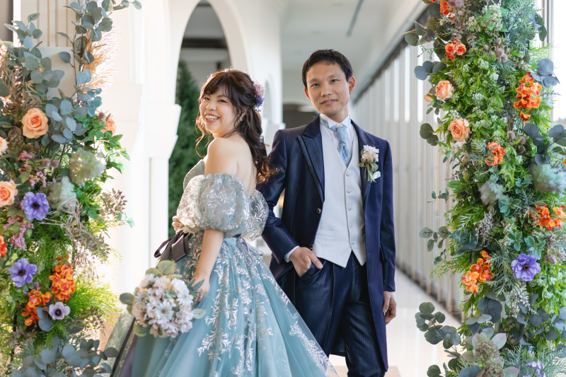 フラワーアーチで