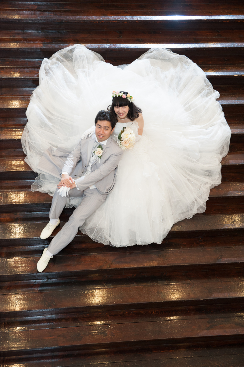 ドレスをハートに！！