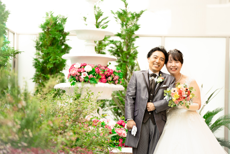 隣接したガーデンで♡