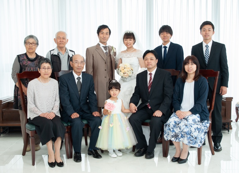 【館内ロケーション撮影】４世代一緒のパパ＆ママ☆ファミリーフォトウェディング！