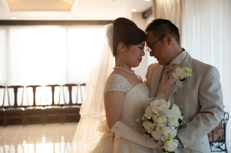 室内でも夕日の逆光ショット。