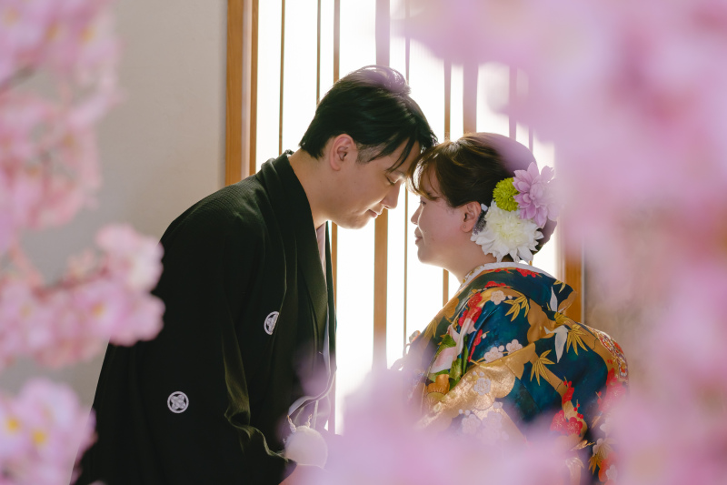 スタジオで桜フォト