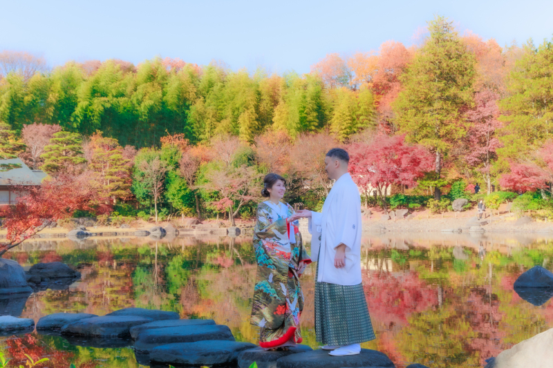 昭和記念公園とスタジオで撮影♡和装&洋装