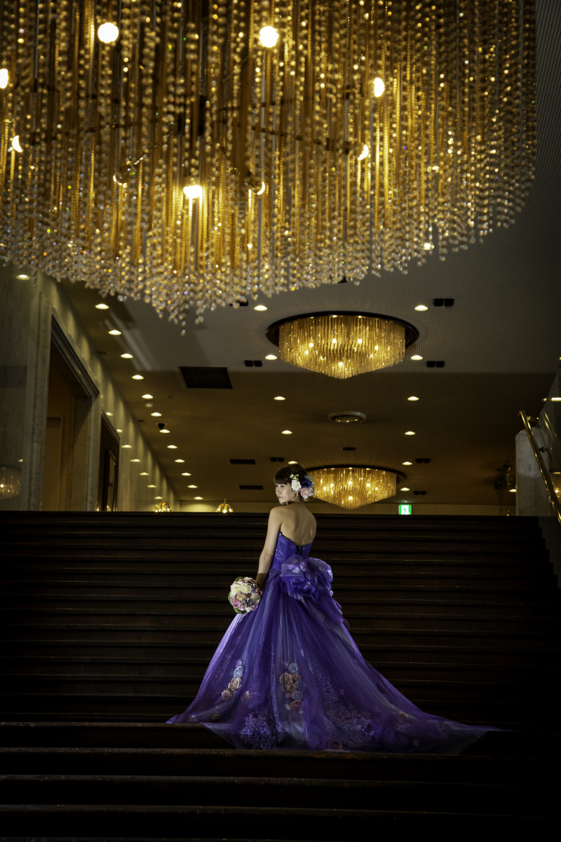 大階段でソロショットも