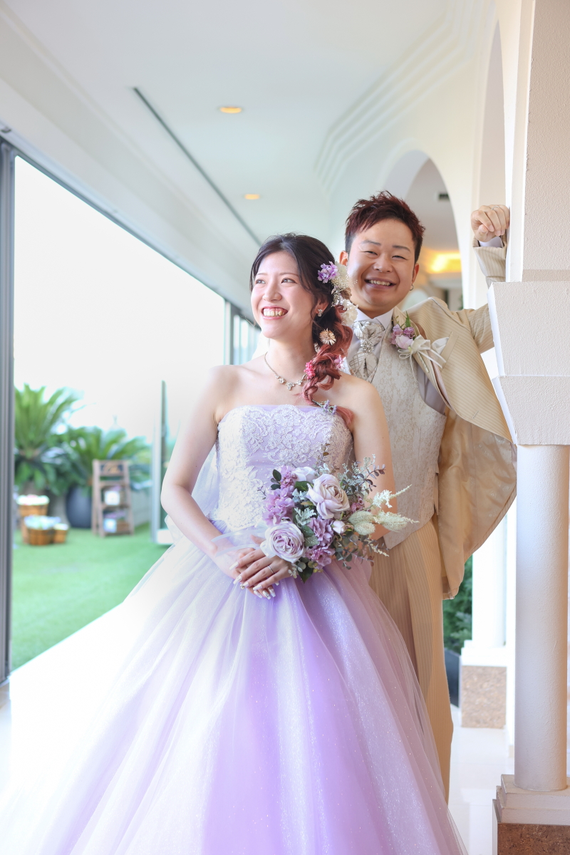 カラードレスへお色直し♡