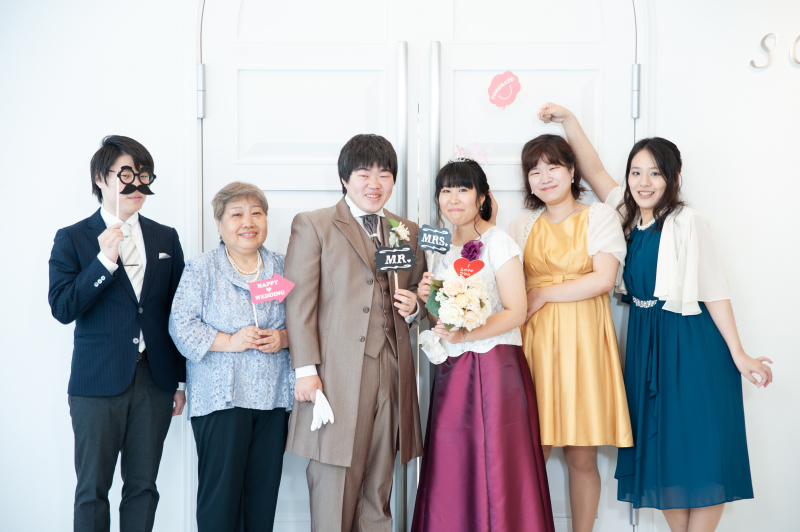 【館内ロケーション撮影】お祖母様が作ってくれたドレスで撮影するフォトウェディング