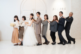 【館内ロケーション撮影】友達も祝福！！みんなでワイワイ楽しいフォトウェディング☆