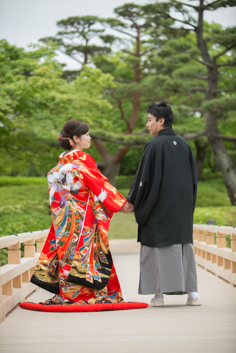 【和装ロケーションプラン】日本庭園とポピーに囲まれて・・・国営昭和記念公園