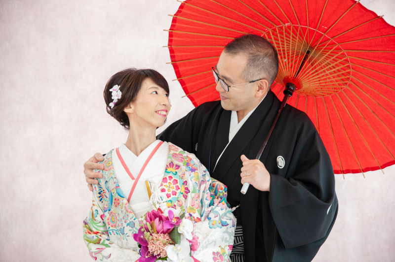 【館内ロケーション撮影】胡蝶蘭のアートブーケと☆和装フォトウェディング!!