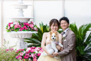 愛犬と一緒に叶える♡笑顔いっぱいの前撮り