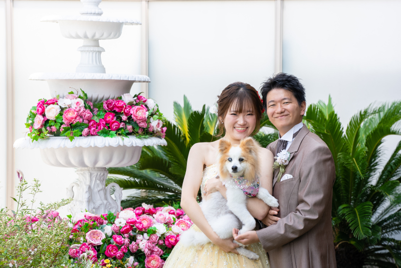 愛犬と一緒に叶える♡笑顔いっぱいの前撮り