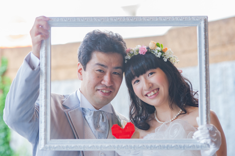 赤いハートがポイント❤