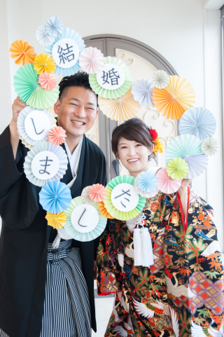 【館内ロケーション撮影】結婚式しました❤和装洋装の2着プラン！！