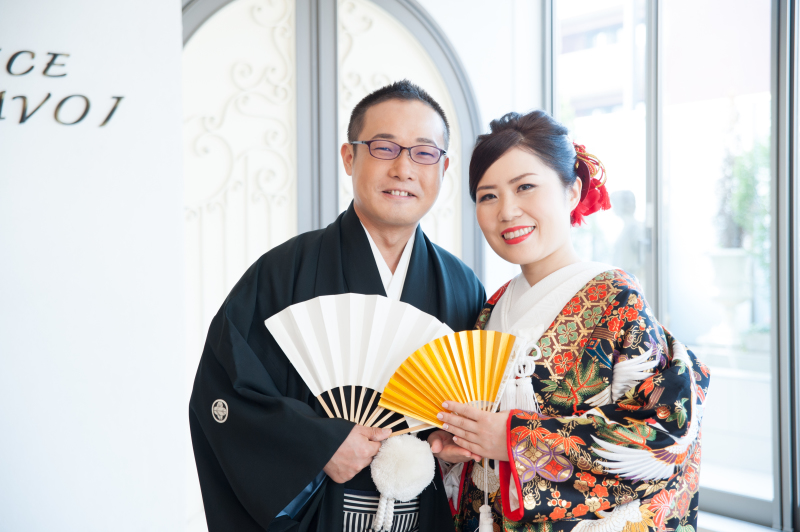 小物を使って和装らしく。