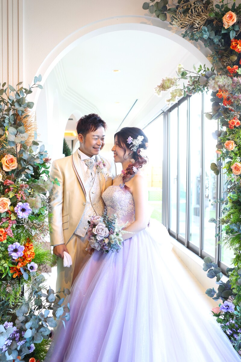 お花に囲まれて♪