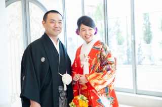 【館内ロケーション撮影】プラン内のご衣裳でお得に撮影！和装+洋装２着プラン♪