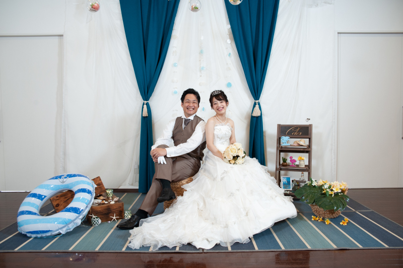 夏のフォトブースで