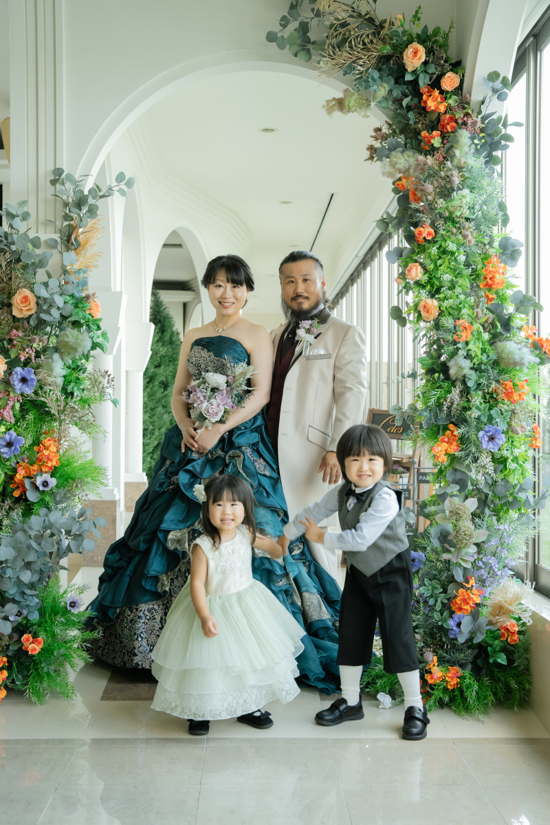 カラードレスにお色直し♫