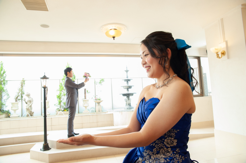 手のひらの上から