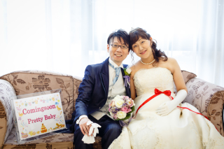 【館内ロケーション撮影】神秘的な美しい瞬間を収めるマタニティフォトウェディング