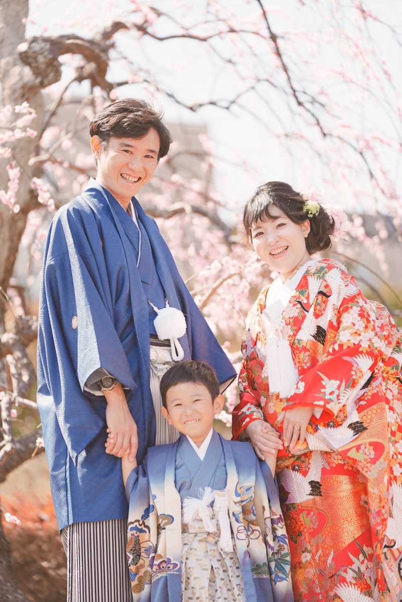 お子様も和装で