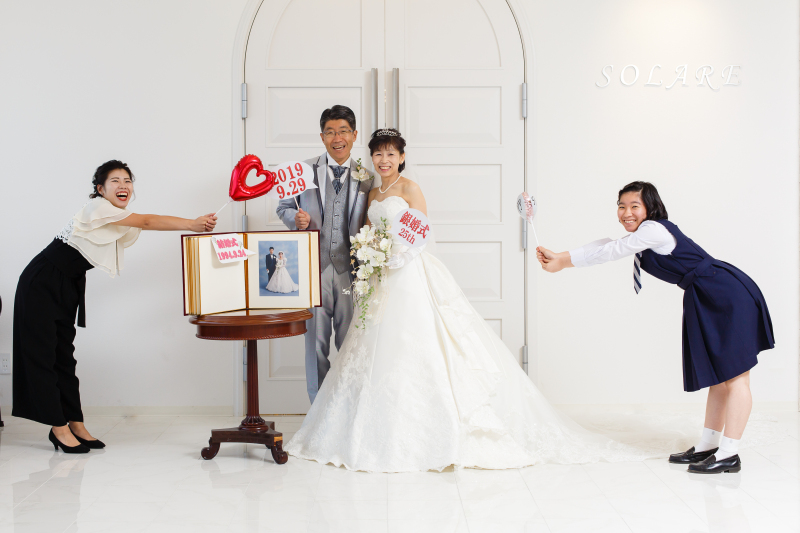 結婚記念日や家族へのプレゼントフォトウエディング