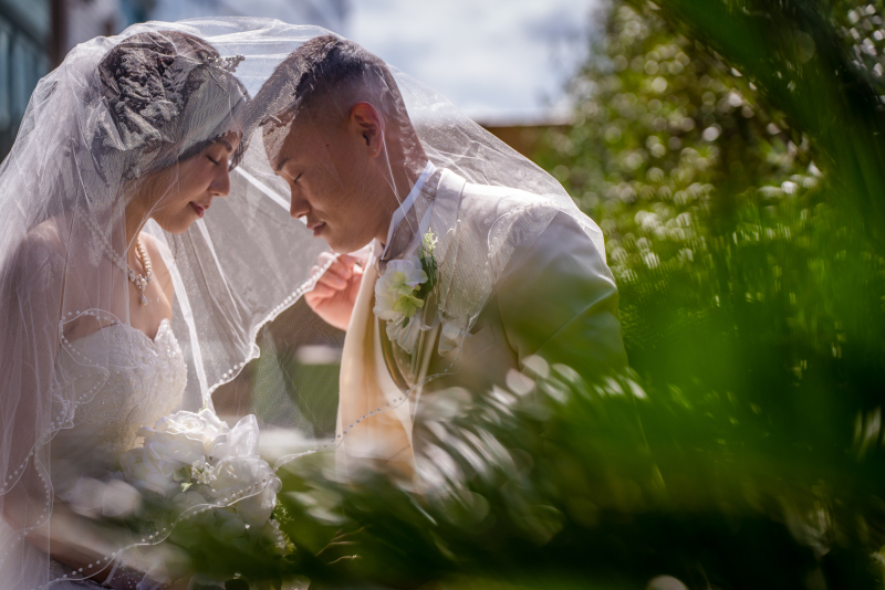 スタジオ内テラスガーデンで叶う空の下の撮影