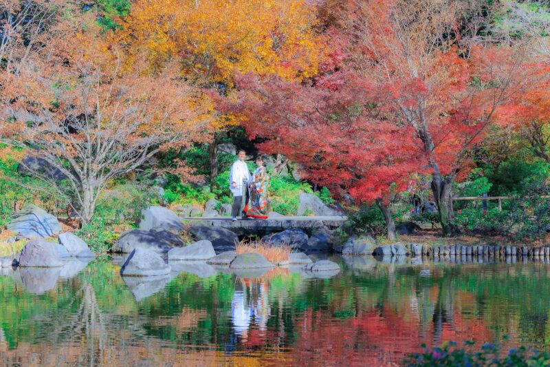 背景である構図も大切に♡絵画のようなお2人美しさを表現します