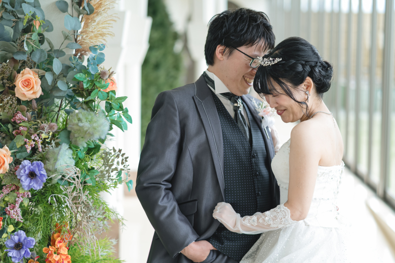 ウエディングドレス&カラードレスでペットと撮影♡スタジオ洋装2着プラン
