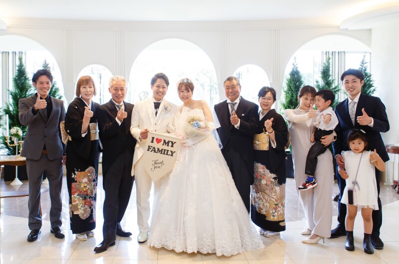 【家族フォト応援プラン!お父様とお母様の衣装付♪】挙式シーンの撮影叶います♡洋装&撮影全データ付