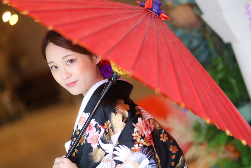 【台紙付写真&撮影全データ付】和装プラン♡背景を変えて100カット撮影 紋服&白無垢または色打掛