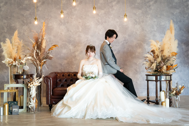 ペットと一緒に撮影♡データ100カット&パネル付き♪洋装スタジオプラン