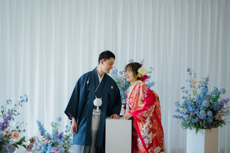 【台紙付写真2カット】白無垢&色打掛 和装2着プラン