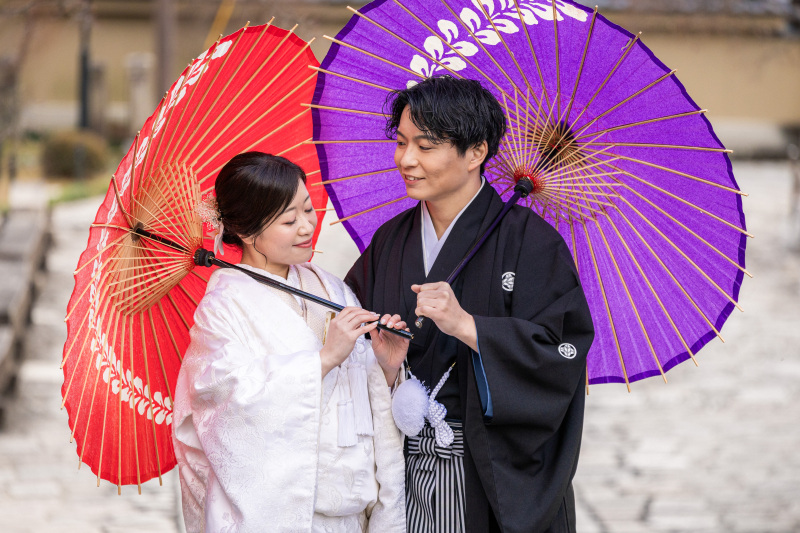 番傘とのショット