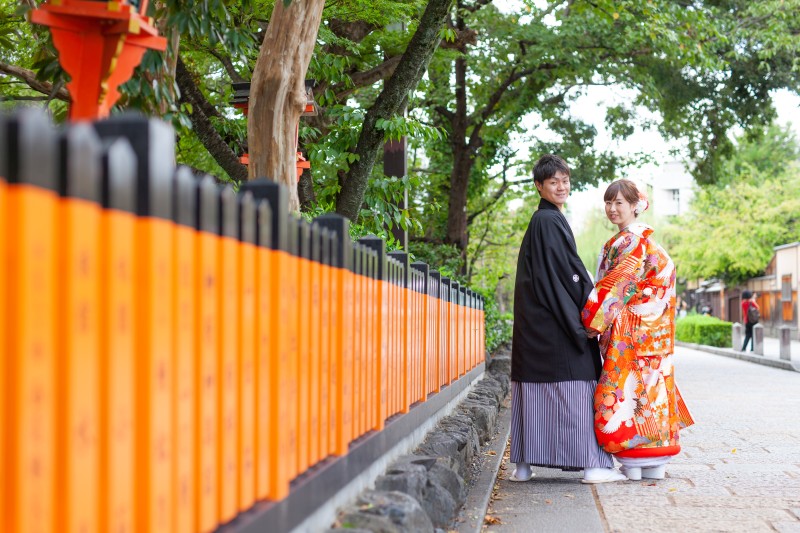 京都らしさ抜群！祇園巽橋付近